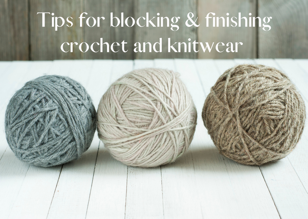 How to block crochet: Technique to neaten your crochet projects